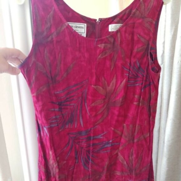 karin stevens dress vintage 12 new no tags.Rayon - Picture 2 of 8